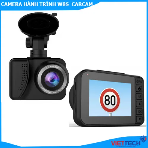Camera hành trình W8S Carcam GPS Wifi - Trợ lí cảnh báo