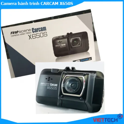 Camera hành trình CARCAM X650S FIRSTSCENE GHI HÌNH TRước Sau Siêu Nét.